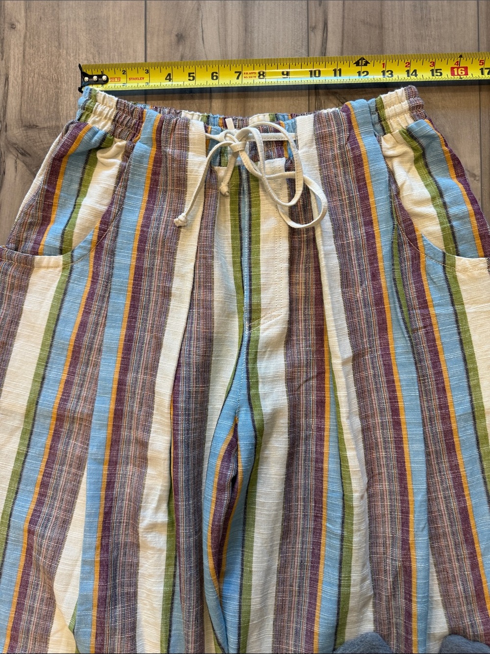 Free People Chambers Stripe Wide Leg Drawstring Pants. New without tags. - Picture 10 of 13